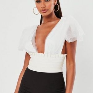 NWT white crop top